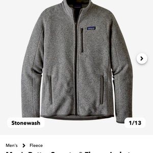 UEC Mens Patagonia sweater zipup Black